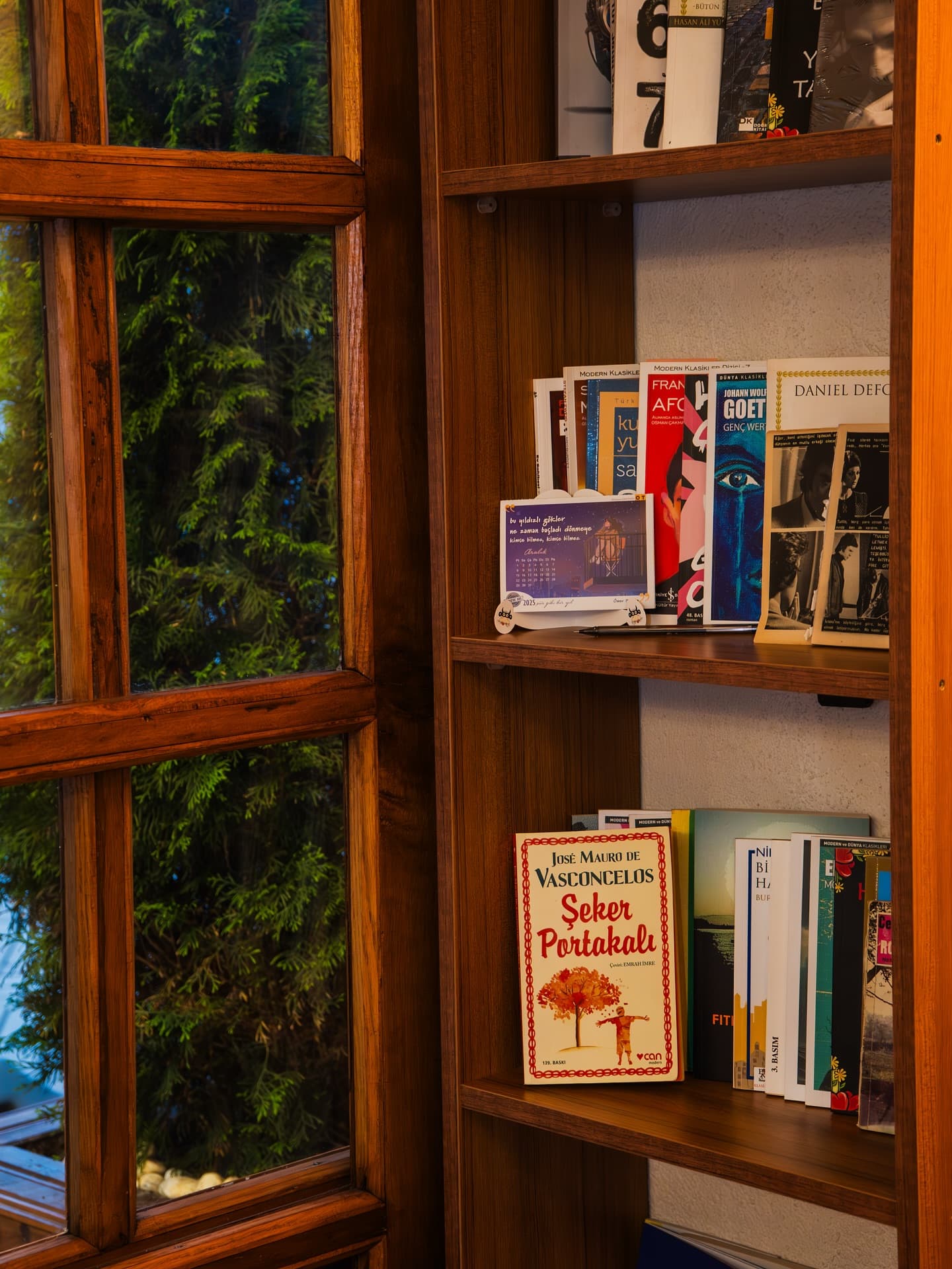 Kahve Ağacı sahaf rafları — Kafka ve edebiyat kitapları